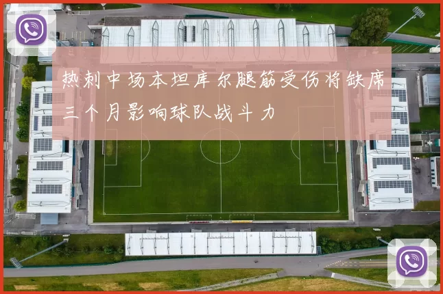热刺中场本坦库尔腿筋受伤将缺席三个月影响球队战斗力